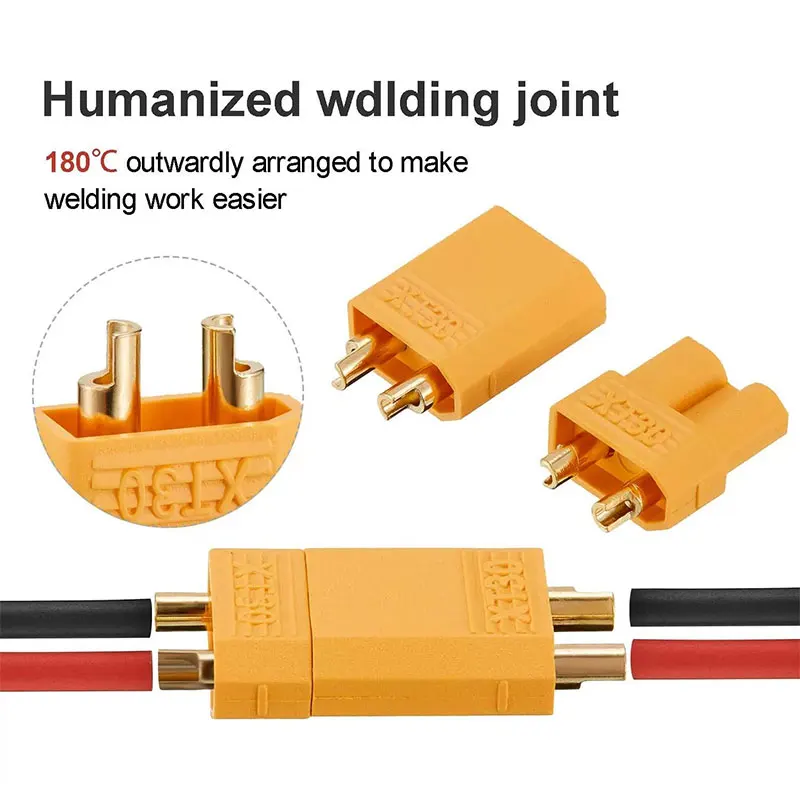 

1-5Pair XT30 Male Female Bullet Connectors Plugs For RC Lipo Battery Wholesale DIY