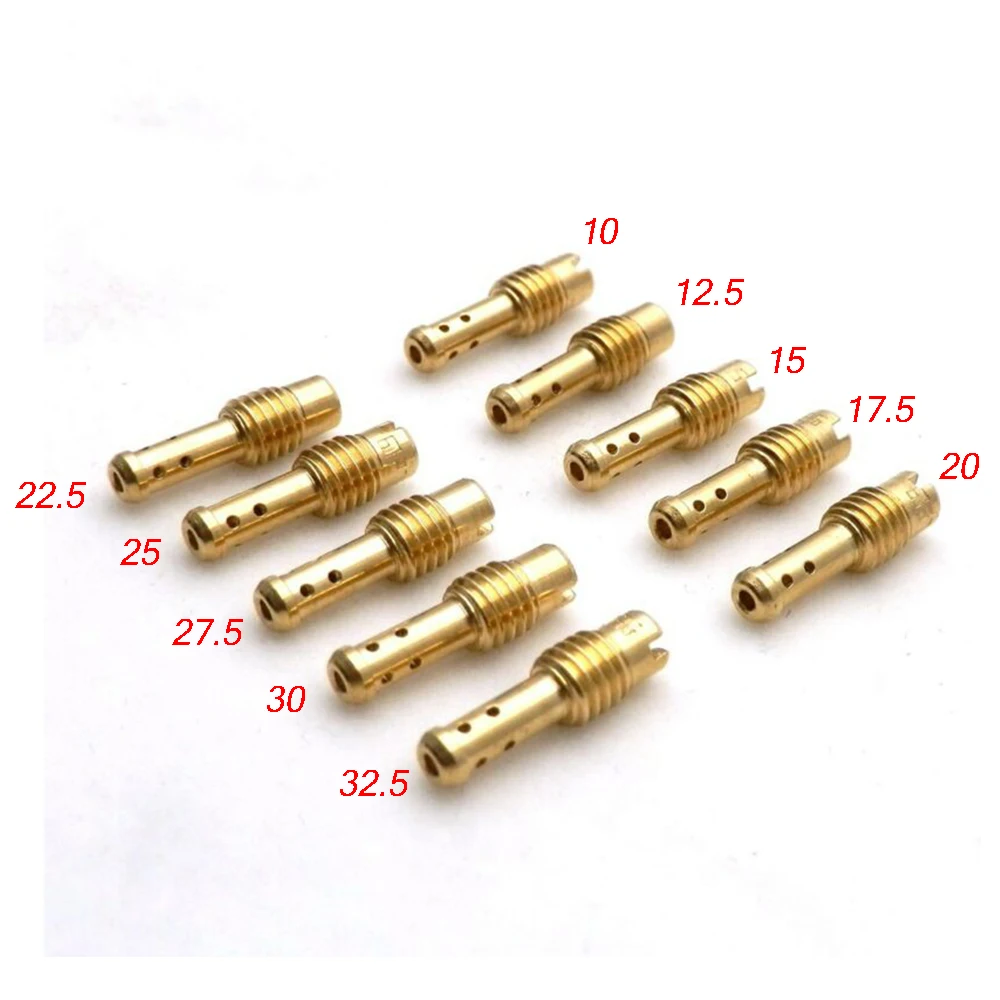 A Complete Package of Ten Jets Designed Specifically for For MIKUNI VMTM Carbs Model 1032 5 with Precision Engineering