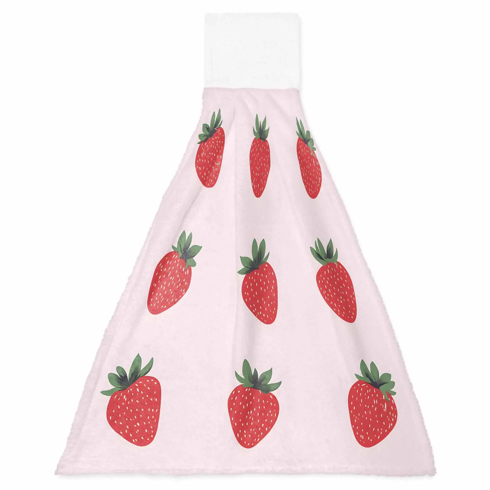 

Детские украшения в виде клубники, полотенца для рук, кухонные салфетки из микрофибры, ткань для чистки, впитывающие подвесные полотенца