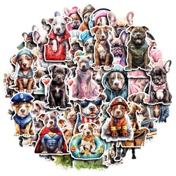 50pcs Cartoon Cute Dog Stickers Pack Phone Case Laptop Suitcase DIY Retro Sticker Journaling Materials Journal Accessories