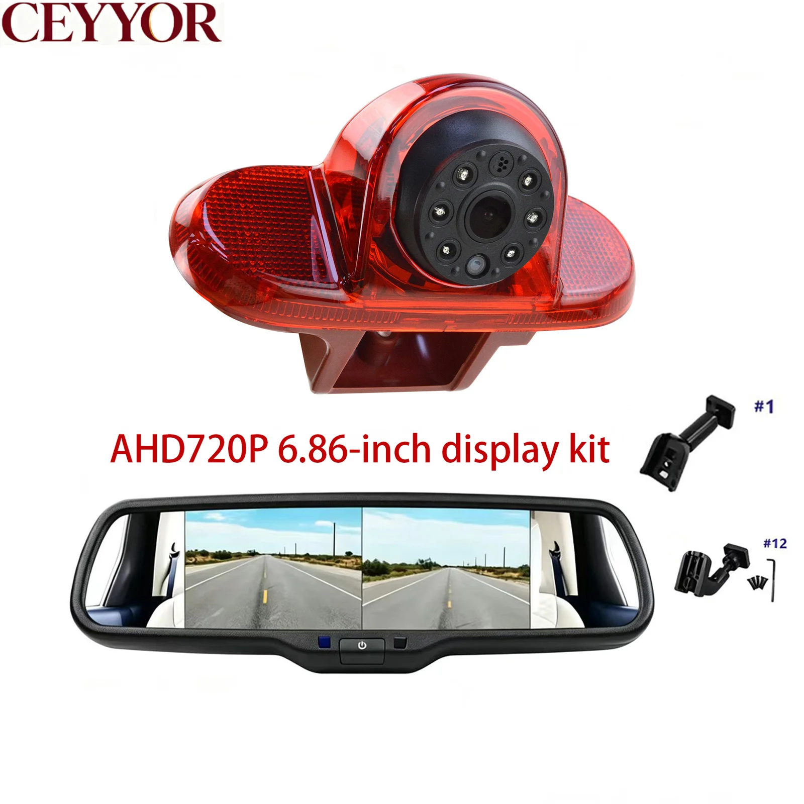 for Reversing Rear View Backup Camera Night Vision 3rd Brake Light for Renault Trafic MK2/Vauxhall/Opel Vivaro A X83