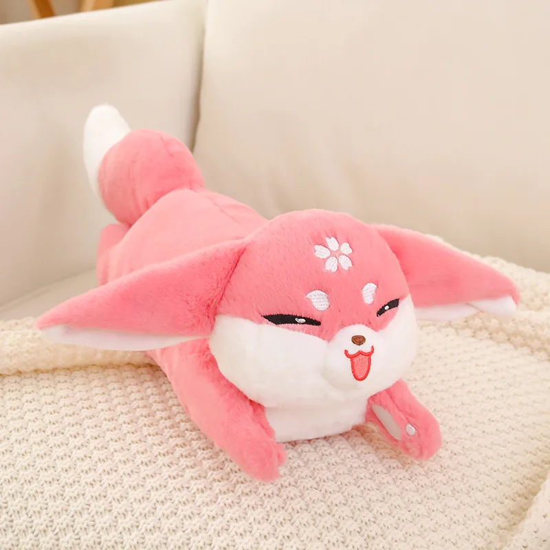 50-90cm Genshin Impact Yae Miko Fox Cosplay Plush Toy Cartoon Stuffed Animals Plushies Pillow Anime Doll Soft Kids Toys Gifts