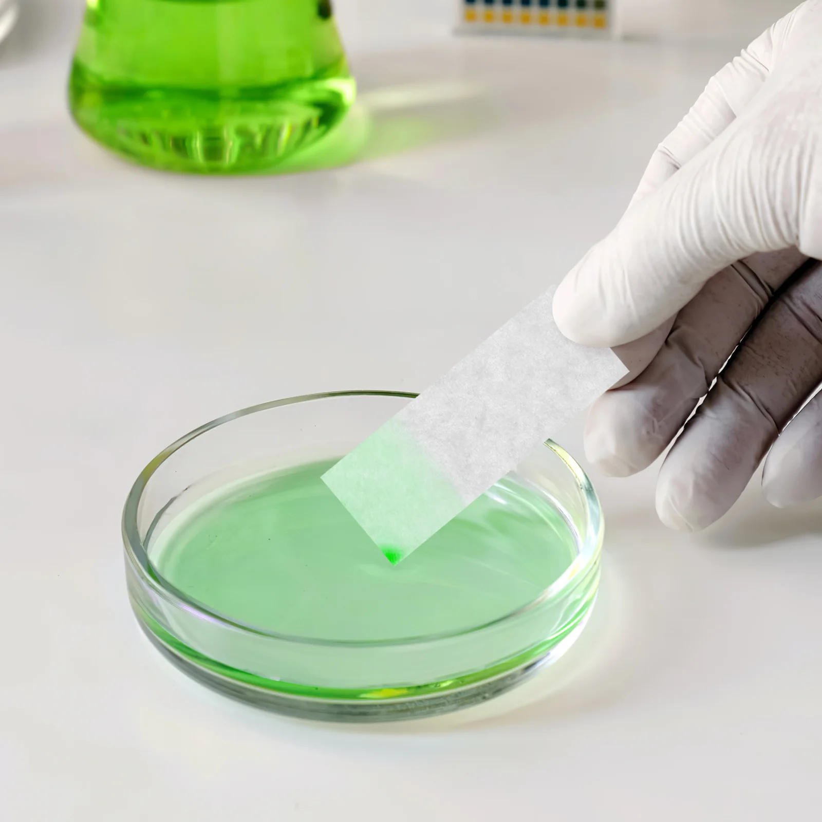 

500Pcs Absorbent Laboratory Paper Strips Durable Blotting for Chemistry Experiment Cleaning Dust Removal Laboratory Paper Strip