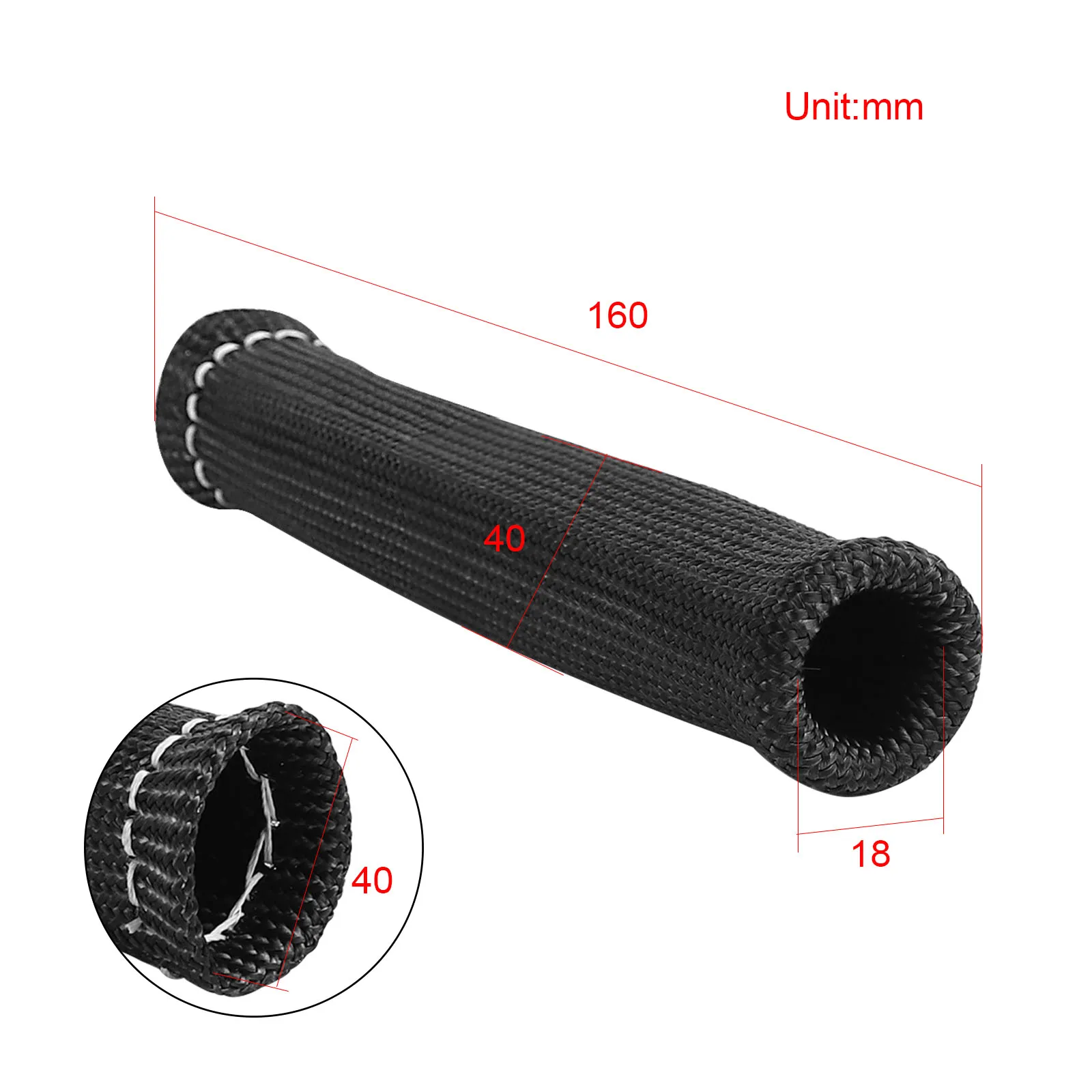 8PCS Sleeve Heat Shield Cover 2500 Degree Spark Plug Wire Boots Protector Spark Plug Cable Heat Insulation Wrap Titanium Fiber view 2