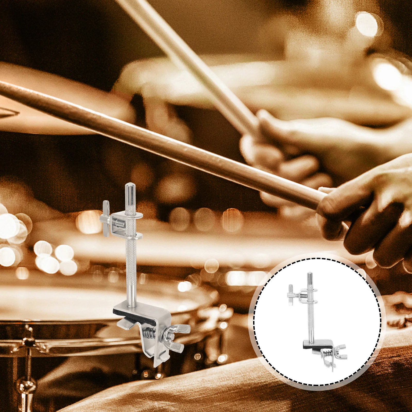 

Cowbell Clip Bass Galvanized Steel Mounting Bracket Extension Holder Drum Cowbell Clip Drum Kit Cow Bell Clamp Accessory