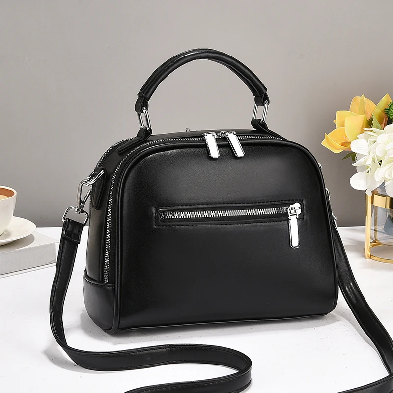 High end ladies' handbag 2024 new fashionable multi-layer large capacity commuting bag versatile single shoulder diagonal cross