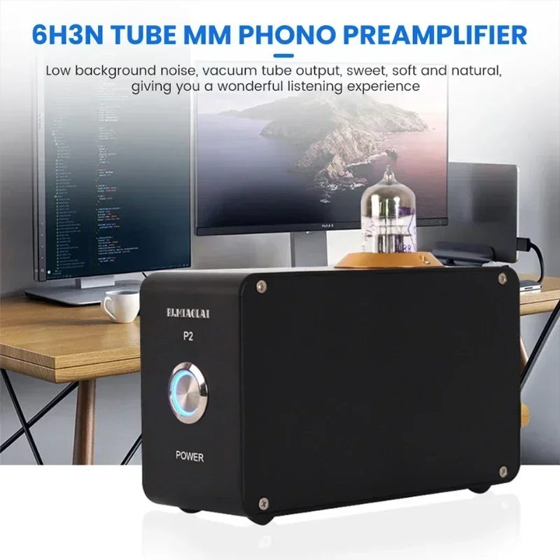 PJ.MIAOLAI P2 6H3N amplificador de tubo amplificador de fono de vinilo fonógrafo fonógrafo MM cantar poner amplificador de PHONO sistema de cine en casa