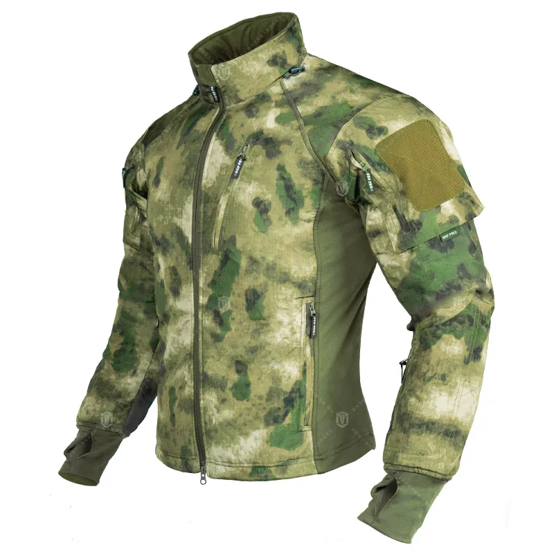 Imagem -02 - Jaqueta Tática de Camuflagem Impermeável Masculina Cabolsa Fino de lã Quente com Capuz Blusão Jaquetas Bombardeiras de Caminhada ao ar Livre Outono Inverno