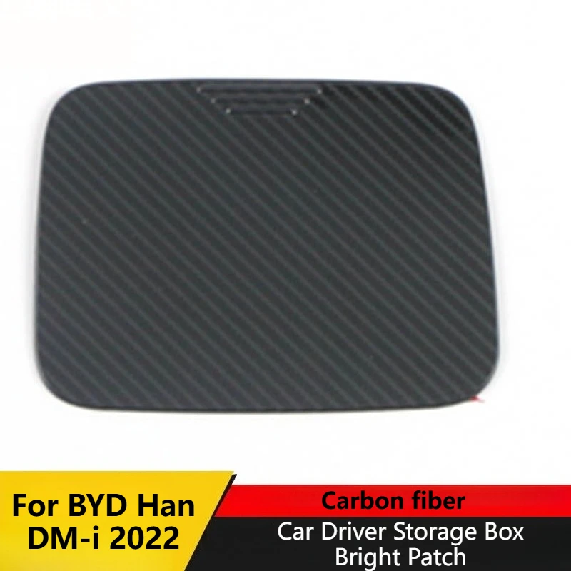 For BYD Han DM-i 2022 Car Driver Storage Box Bright Patch Center Console Storage Panel Trim Accessories Car Styling Modification