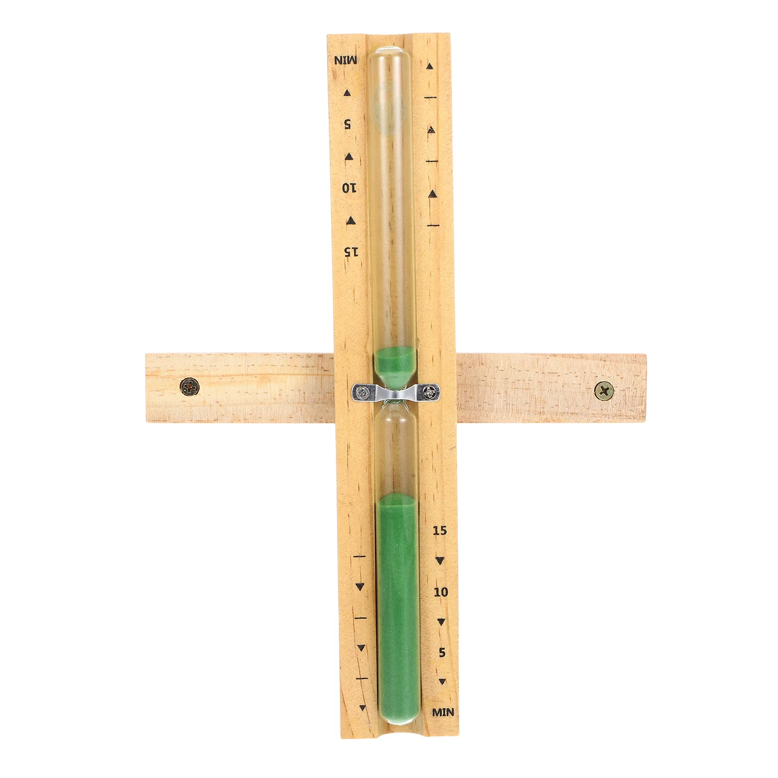 

15 Minute Sand Timer Hourglass for Sauna Room Decor Wooden Household Glass Timer Smooth Finish Simple Design Efficient Time