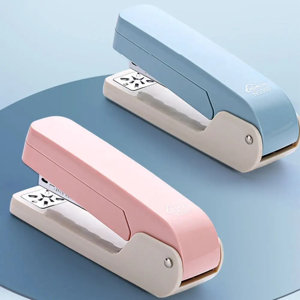 Creative Metal Stapler 360 Degree Rotary Effortless Heavy Duty Stapler Use 24/6 26/6 Staples Bookbinding Machine School Office