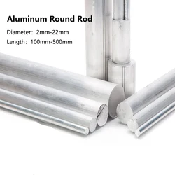 1/5pcs aluminium le plus récent, Diameter2-180mm, barre ronde en aluminium, bonnes propriétés de galvanoplastie, anti-corrosion