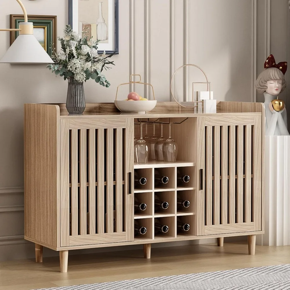 

Домашний шкаф для спиртных напитков с винной полкой, держателем для стекла и полками для хранения