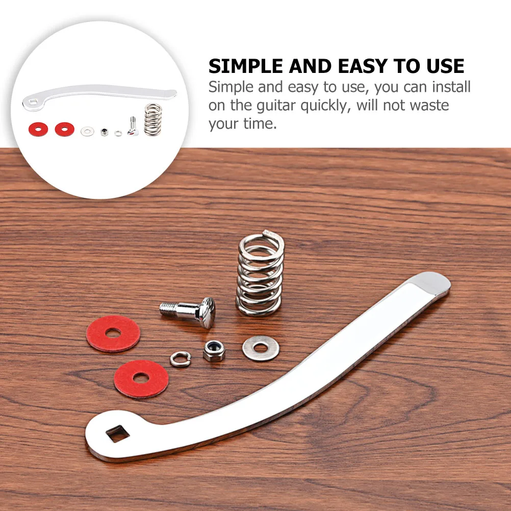 

1 set Electric Guitar Whammy Bar Tremolo Arm Metal Bridge Part For String Tuning Adjustment Durable Guitar Accessory Tool