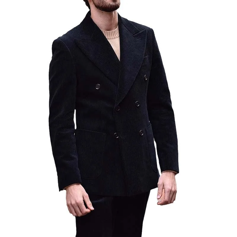 Veste de costume rétro pour homme, manteau de style occidental, veste trempée classique, court jazz, design d'intérêt spécial britannique