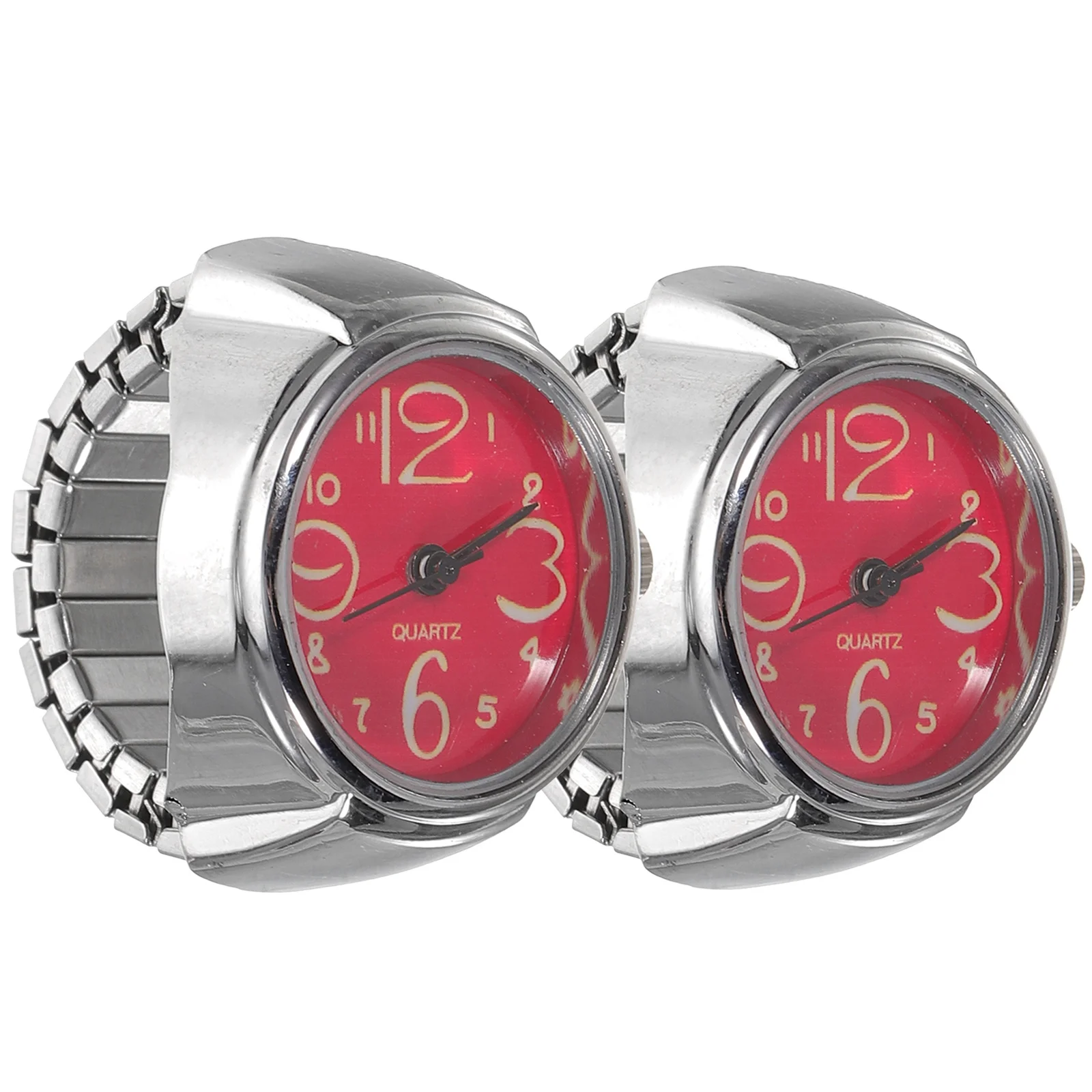 طقم ساعات بحلقة مكون من قطعتين، تصميم رائع فريد من نوعه، متعدد المناسبات، ساعة كوارتز يمكن ارتداؤها، هدية مريحة للاستخدام اليومي للأصدقاء