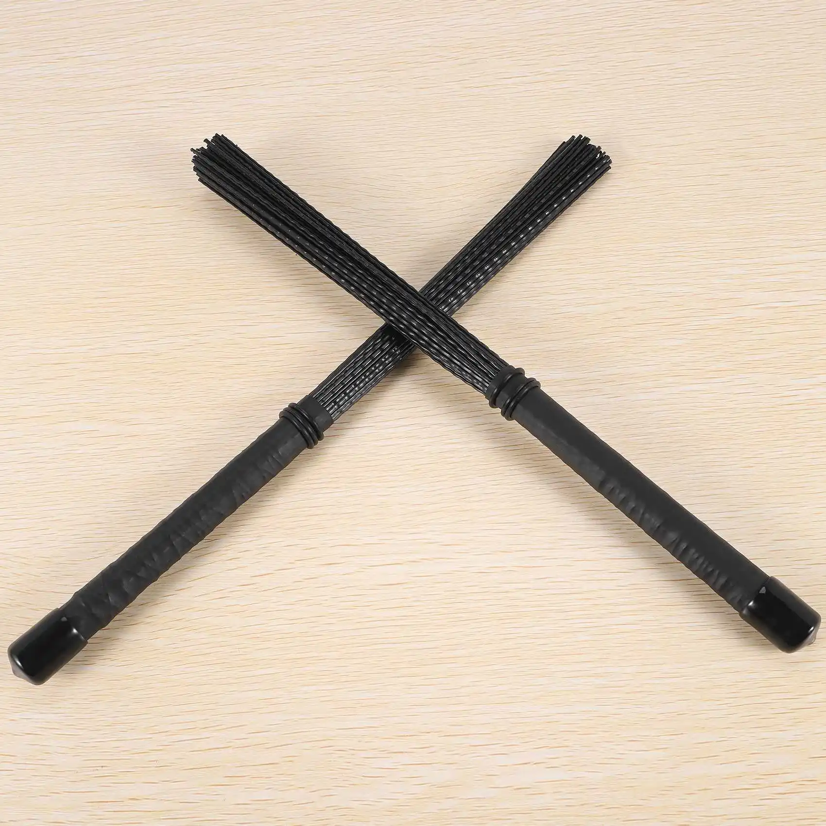 AT77 2 قطعة فرشاة كاجون تصغير طبل فرش النايلون العصي قرع ل طبل عصا الجاز