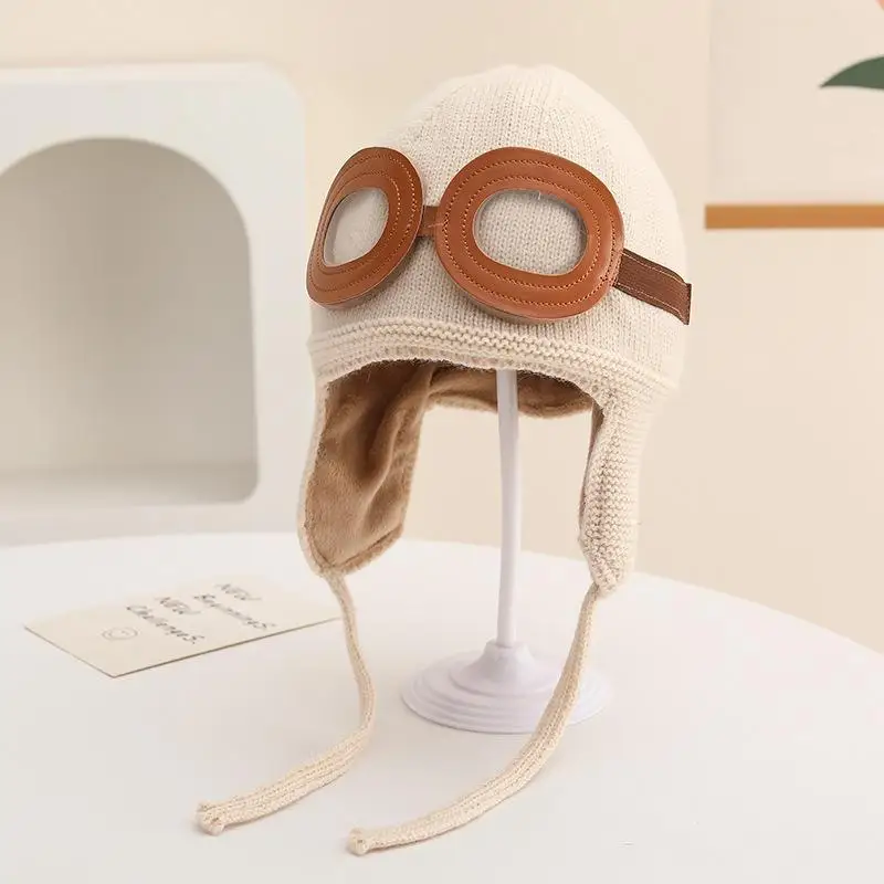 الشتاء الاطفال سدادات حماية الأذن قبعة الباردة برهان الدافئة الطفل غطاء للأذنين قبعة الصوف بطانة قبعات منسوجة موضة الأطفال الصوفية بيني 2-6Y