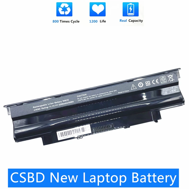 

CSBD NEW J1KND Аккумулятор для ноутбука OEM для DELL Inspiron N4010 N3010 N3110 N4050 N4110 N5010 N5010D N5110 N7010 N7110 M501 M501R