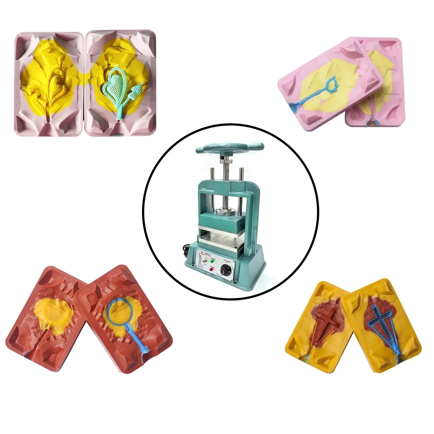 

2025/8X8 inch Jewelry Machine Vulcanized Rubber Mold Machine Jewelry Mold Vulcanizer