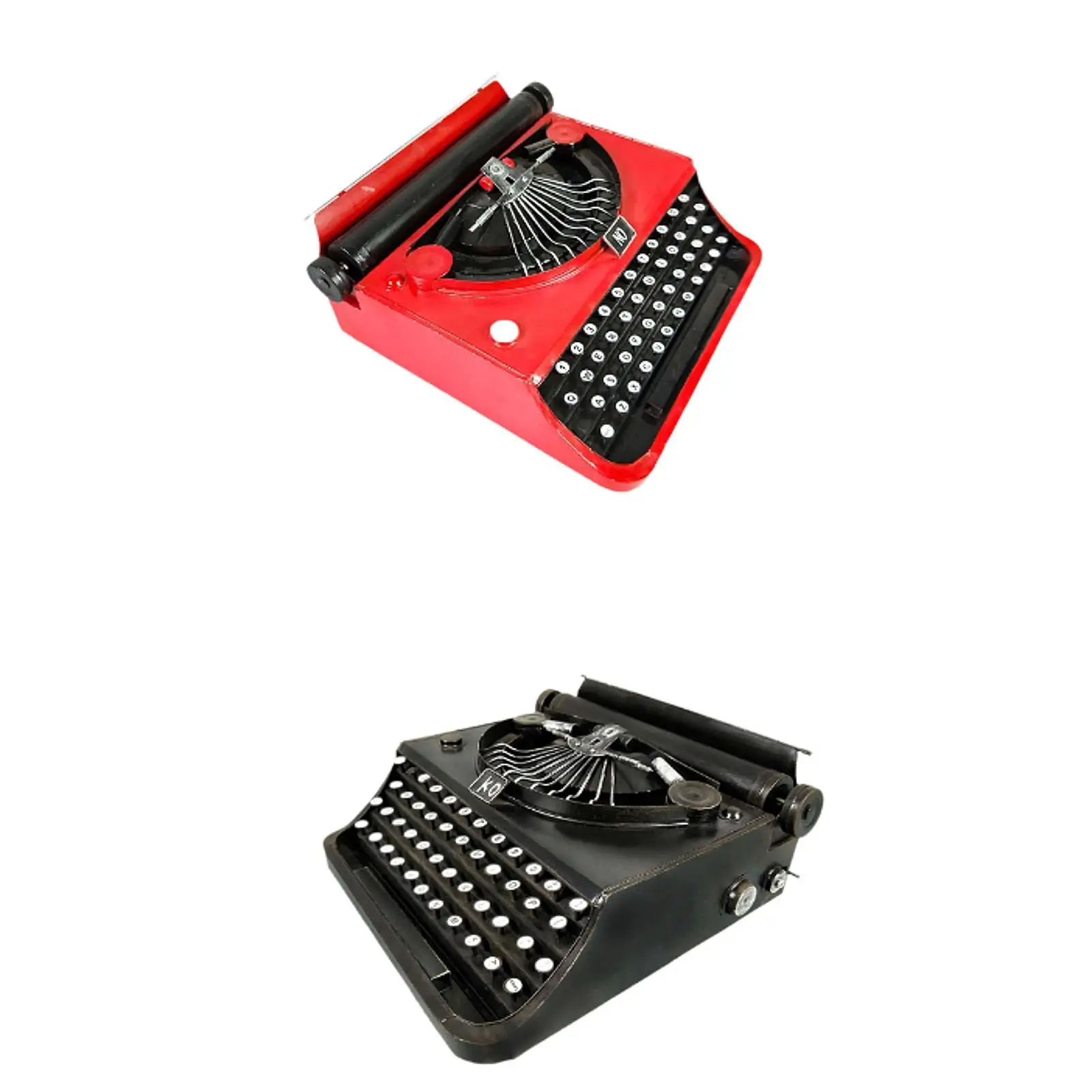 Modelo de máquina de escribir Manual, estatua de máquina de escribir de arte del hierro para mesa, gabinete, cafetería