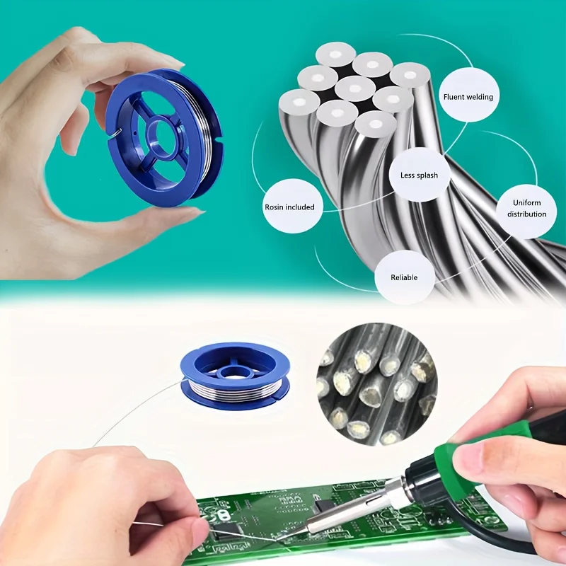 0.8mm mini high-purity electronic solder wire, 10g, containing rosin core, flux 2-3%, multi-purpose special solder wire view 3