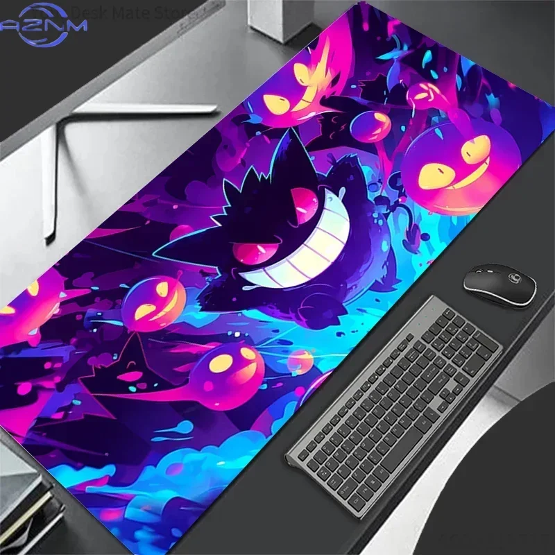 cartoon  Mouse Pad Large Gamer Pokemon Gengar Keyboard Desk Mouse Mat Office Convenient MousePad Student Writing Desk Pad
