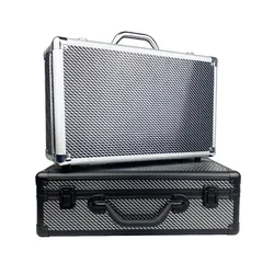 Protective Storage Box Case Suitcase with Sponge Compartment for Microphone Sound Card Mixer Tool Kits