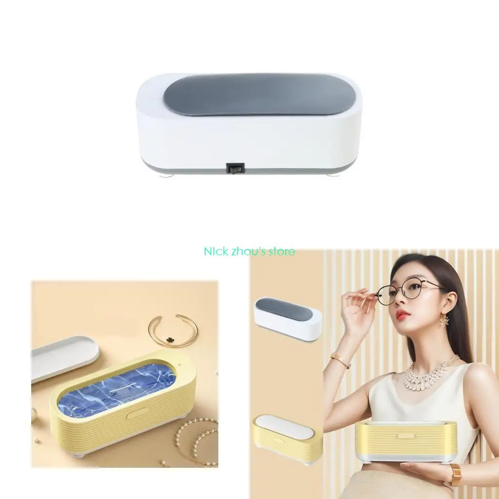 E15E Compact Durable Cleaner Vibrating Durable Glasses Jewelry Cleaning Machine