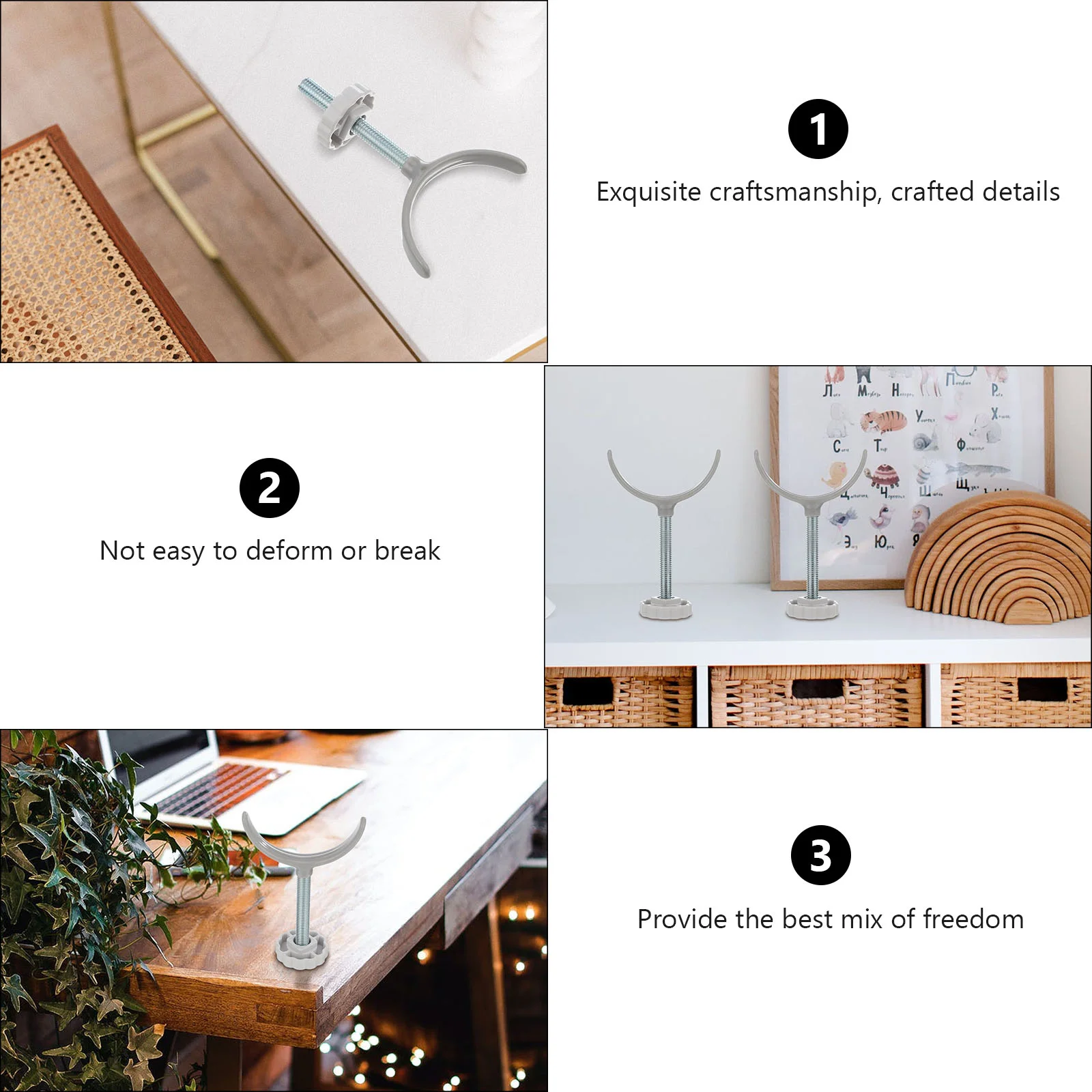 ทรงกระบอก Guardrail U-รูปอุปกรณ์เสริมเด็กรั้ว Banister Gate ชุดติดตั้งโลหะผสมปฏิบัติบันได FITTING