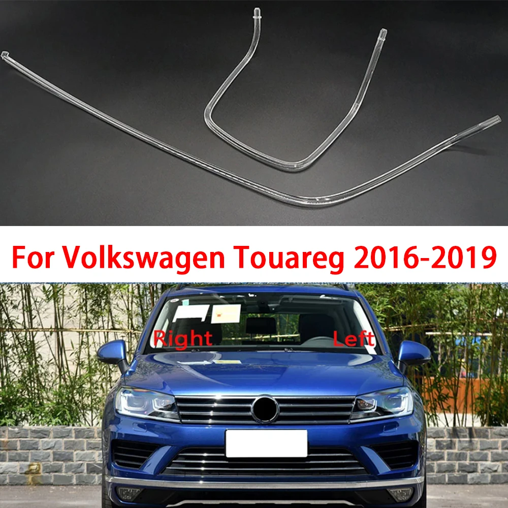 For Volkswagen Touareg 2016-2019 Car Headlight Daytime Running Light Strip LED DRL Light guide plate Light Guide Tube