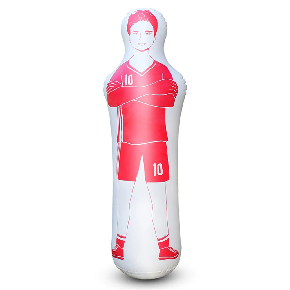 Inflatable Punching Bag Soccer Dummy Defender Training Mannequin Football Practice Tumbler for Home Exercise for Children Adults