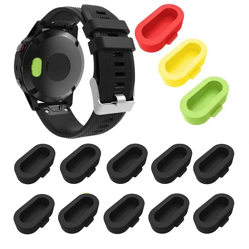 Silicone Dust Plug For Garmin Fenix 7 7s 7x 6 6s 6x 5 Forerunner 245 935 945 Vivoactive 3 4 Smartwatch Dustproof Cover Cap