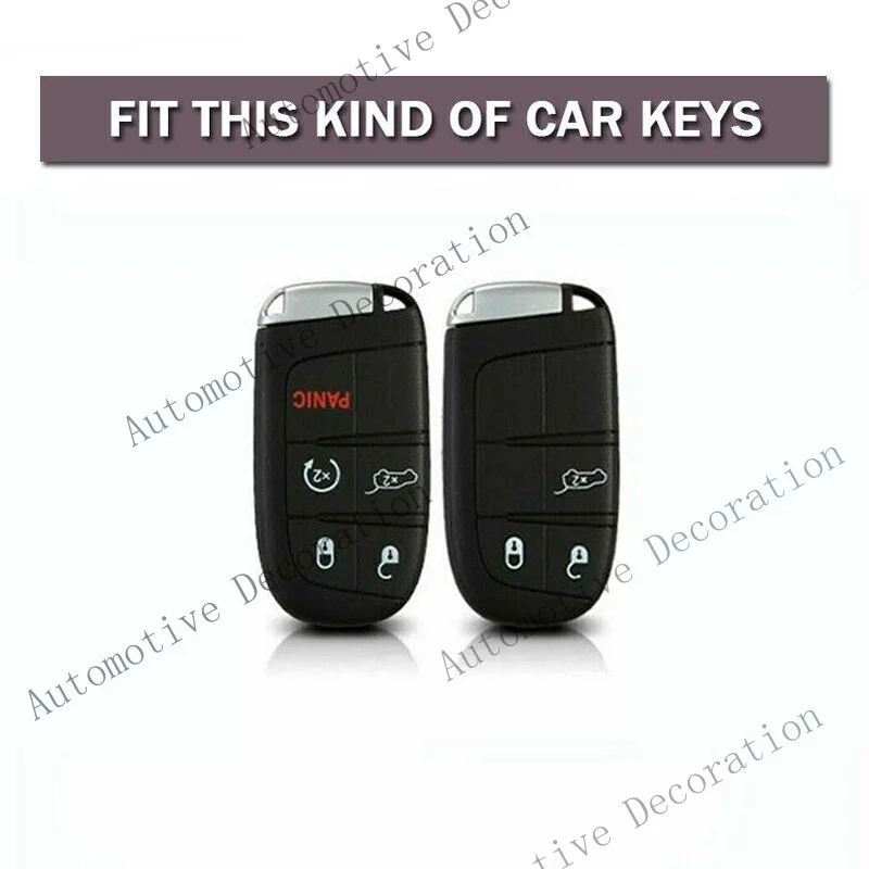 Z+ Zinc Alloy Car Smart Remote Key Fob Case Cover For Jeep Chrysler Dodge 2011-2020