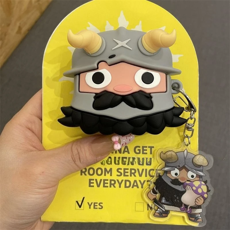 Delicious in Dungeon Senshi Siliconen Oortelefoonhoesje voor Airpods 1 2 3 4 Pro/Pro2 Creatieve 3D Leuke Cartoon Anime Oortelefoonhoes Nieuw