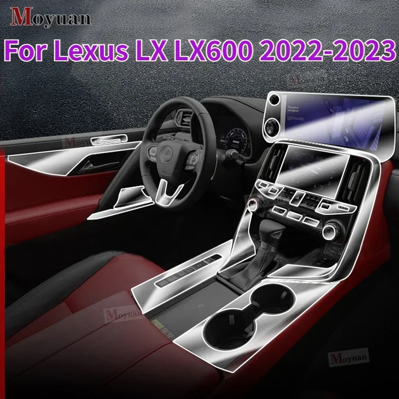 

Для Lexus LX LX600 2022-2023 панель коробки передач экран навигации Автомобильный интерьер фотонаклейка против царапин