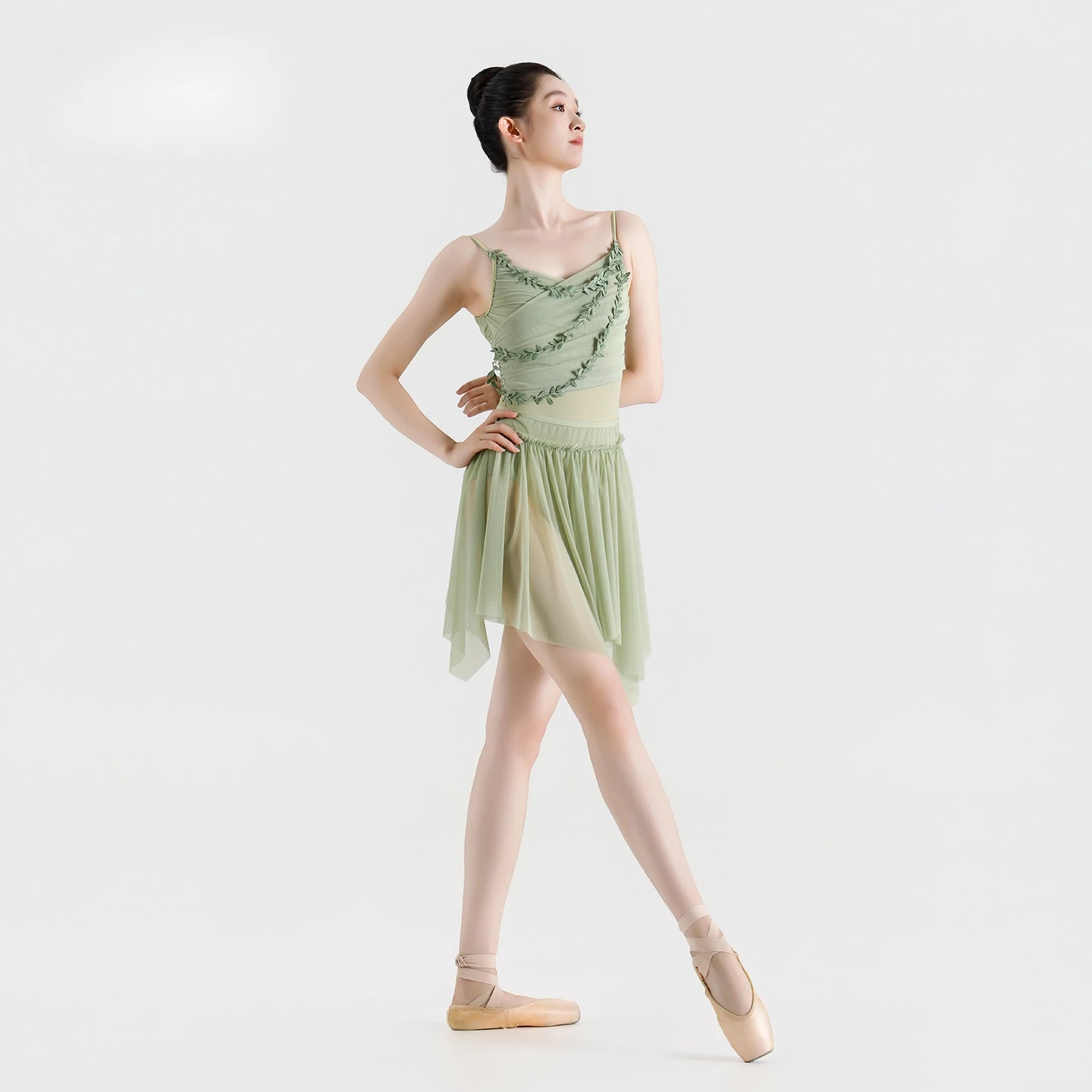 الباليه ملابس رقص الجمباز المعاصرة المهنية الكبار تقسم حزام ارتداءها ممارسة امتحان الجسم التدريب الجمباز ارتداء #5