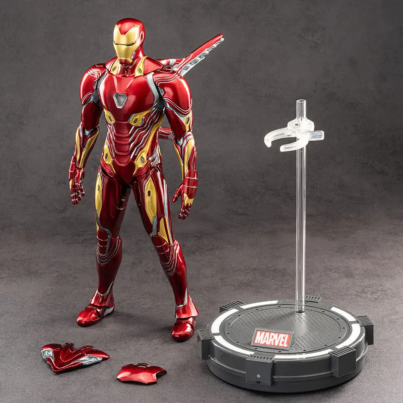 ZDTDS Original 1/5 36CM Iron Man MK50 MK3 Éclairage LED 10ème Anniversaire Commémoratif Collection Tony Stark Modèle Figurine d'Action Cadeau