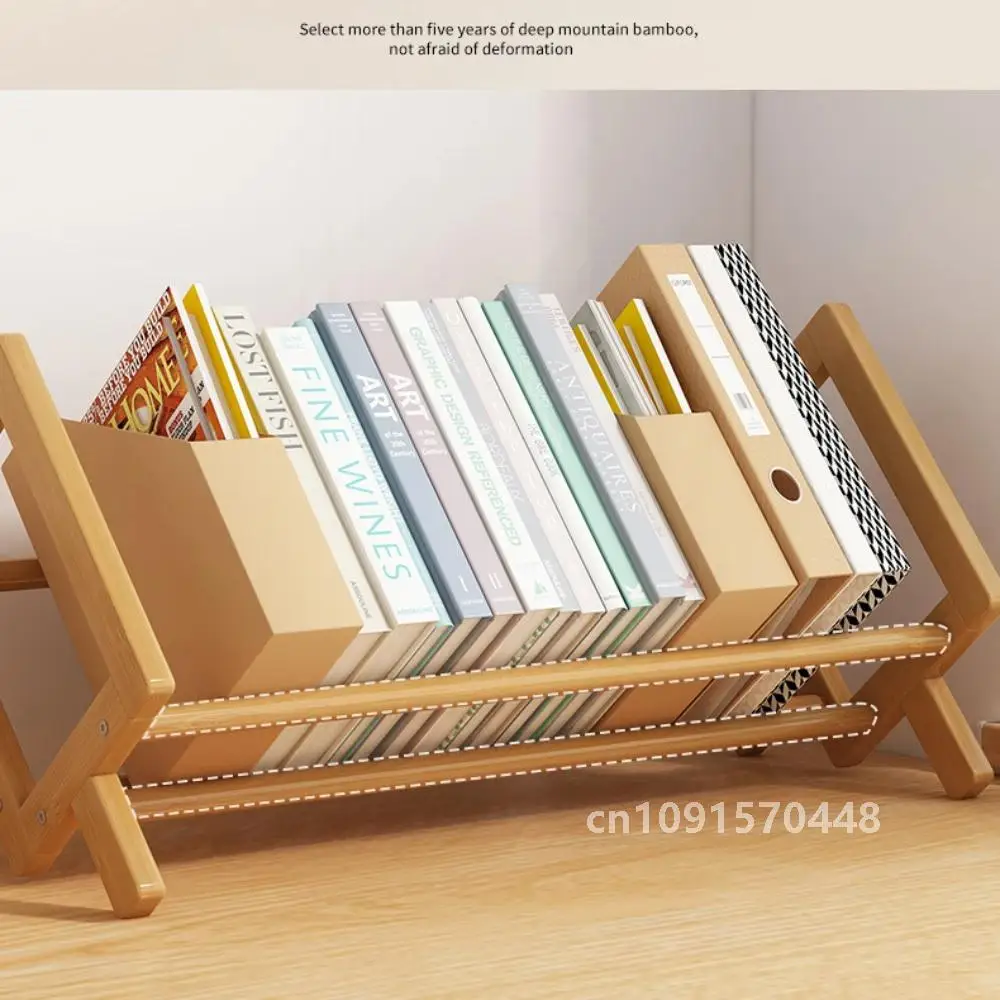 Simple Desktop Bookshelf Magazine Rack Office Documents Books Storage Shelf Student Economy Stand Utility Organizer Shelves