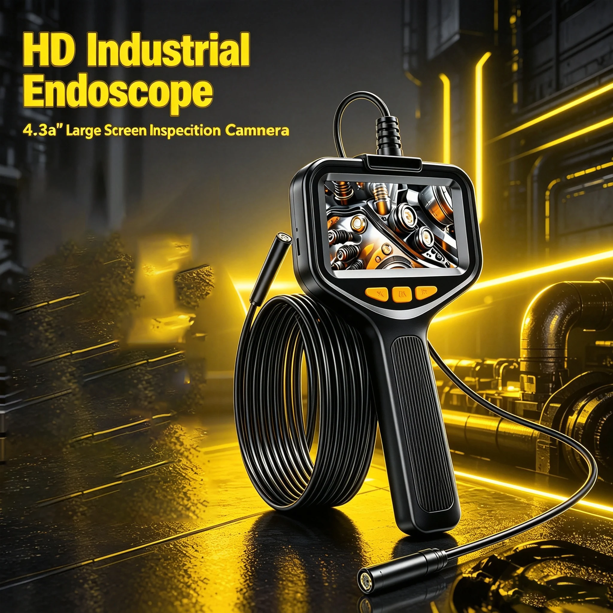 Photography Lighting Patterns - 1080P HD Industrial Borescope Camera, LED
