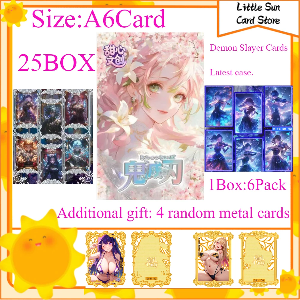 

Wholesale Sweetheart Club Demon Slayer A6 Cards Japanese Anime Kimetsu Yaiba Booster Box Tcg Card Hobbies Gifts