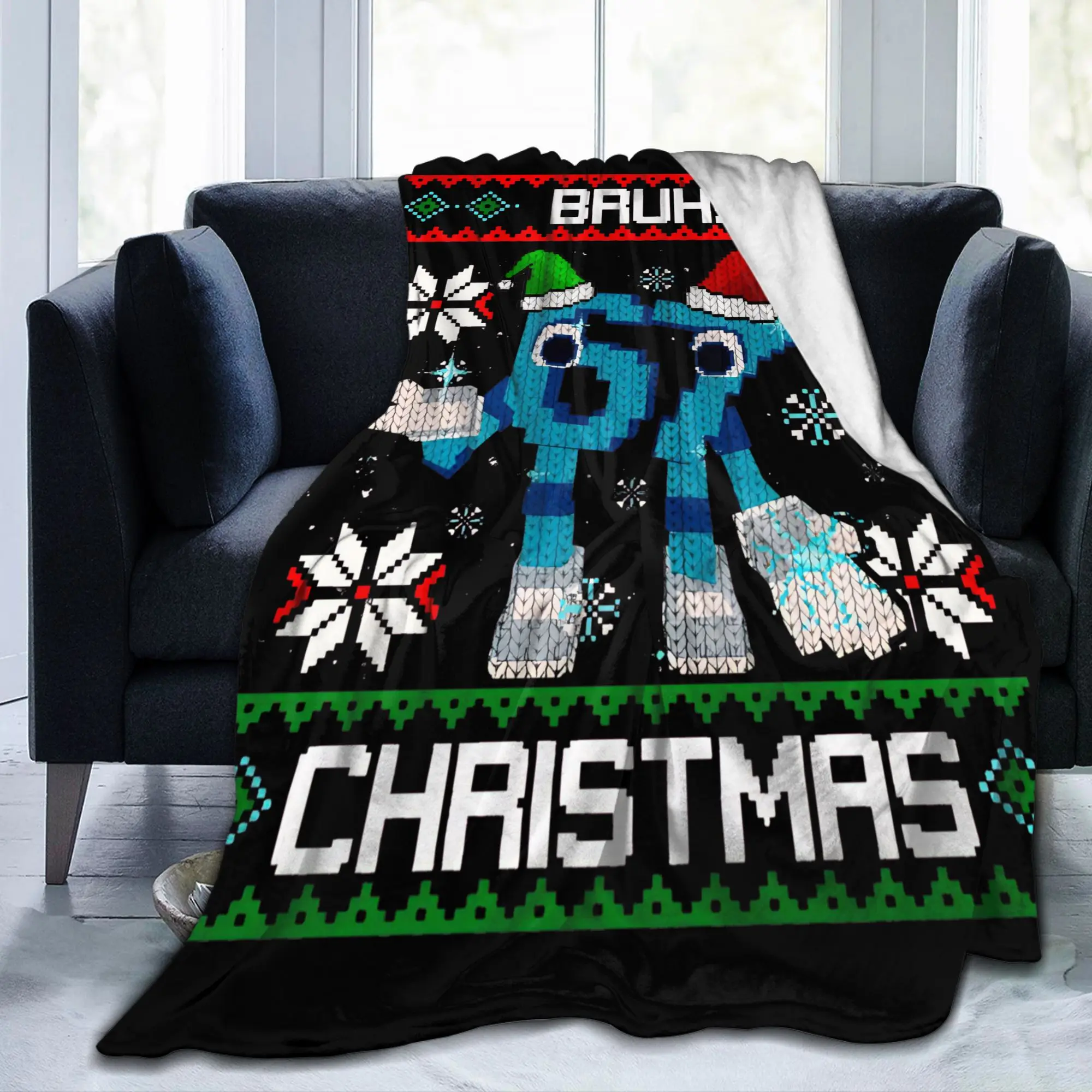 Bruh 67 Six Seven 6-7 Christmas Italian Brainrot Blanket Fleece Autumn/Winter Soft Throw Blanket for Home Travel Rug Piece