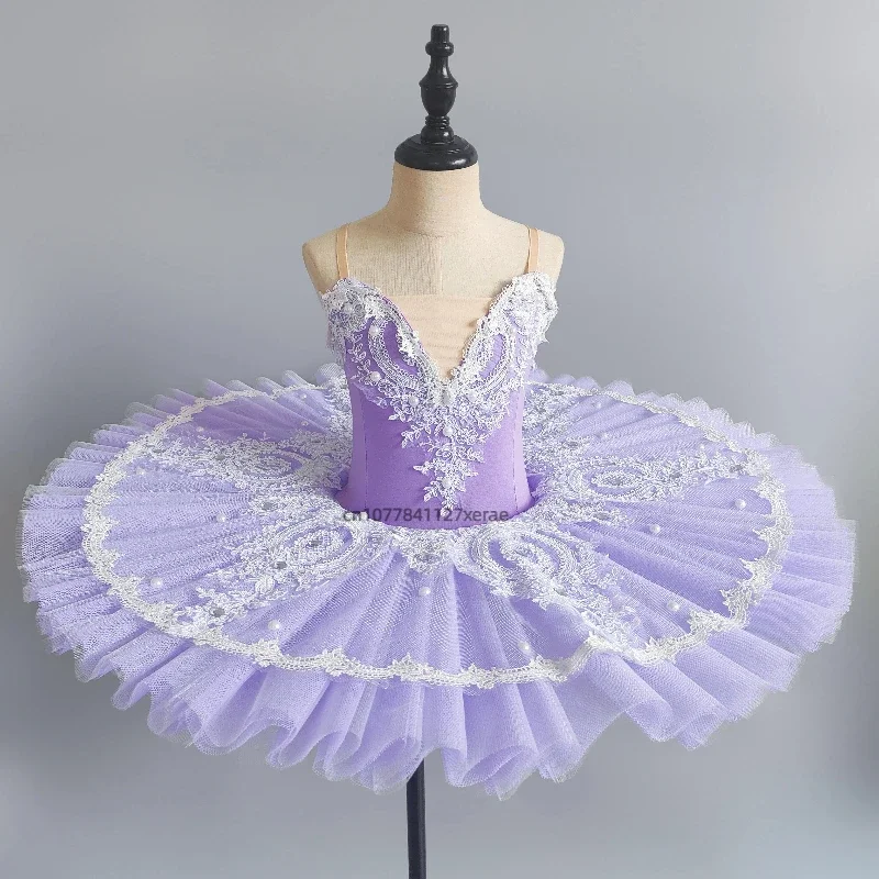 

Детская балетная танцевальная юбка, танцевальный костюм «Маленький лебедь», пышная газовая юбка-пачка, сценический костюм для девочек