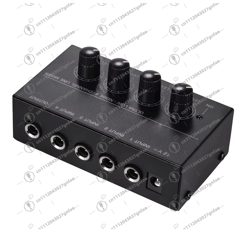 Ultra Compact MX400 4 Channel Line Mono Mixer Low Noise Mixer for Small Club Bars