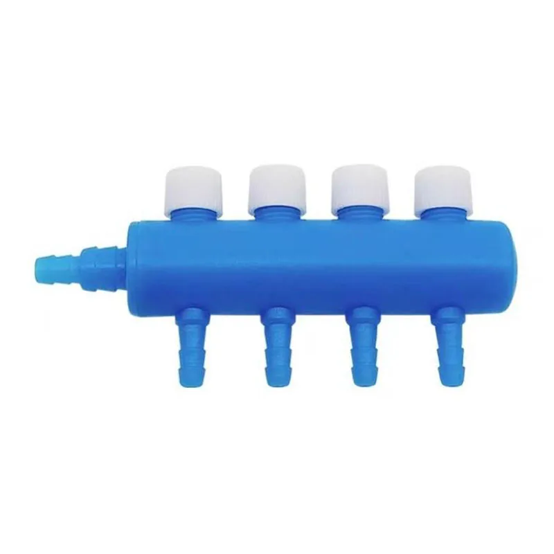 NewPlastic 2 3 4 6 8 Way Aquarium Air Splitter Valve Fish Tank Air Pump Flow Splitter Distributor Pump Valve Tap Control Switch