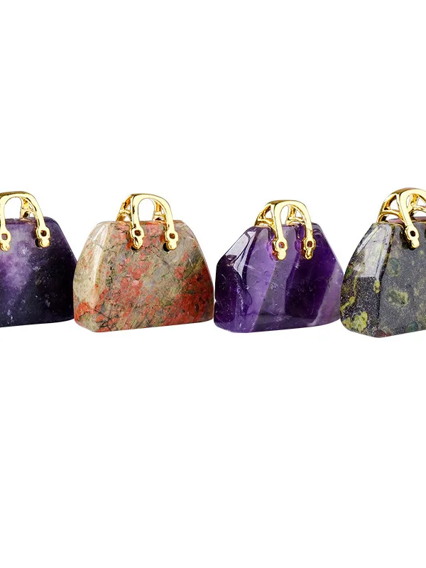 

Dragon Year l Crystal Jade Handbag Pendant Creative Cross-Border Accories Dropip Wholes Jewelry