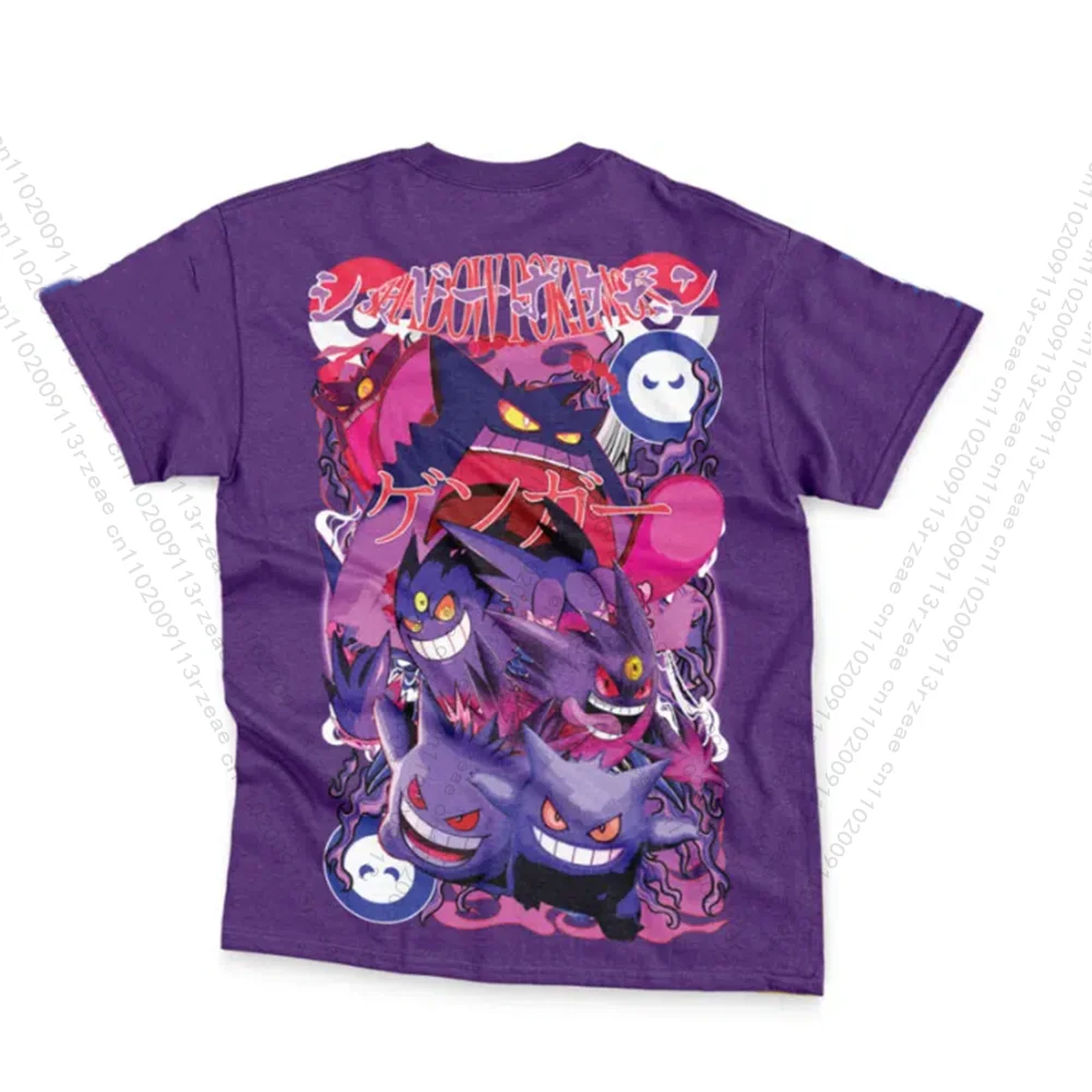 최신 일본 애니메이션 겐가 V5 포켓몬 코스프레 남성 힙합 프린트 패션 캐주얼 티셔츠 키즈 퀵 드라이 스트릿웨어 티셔츠