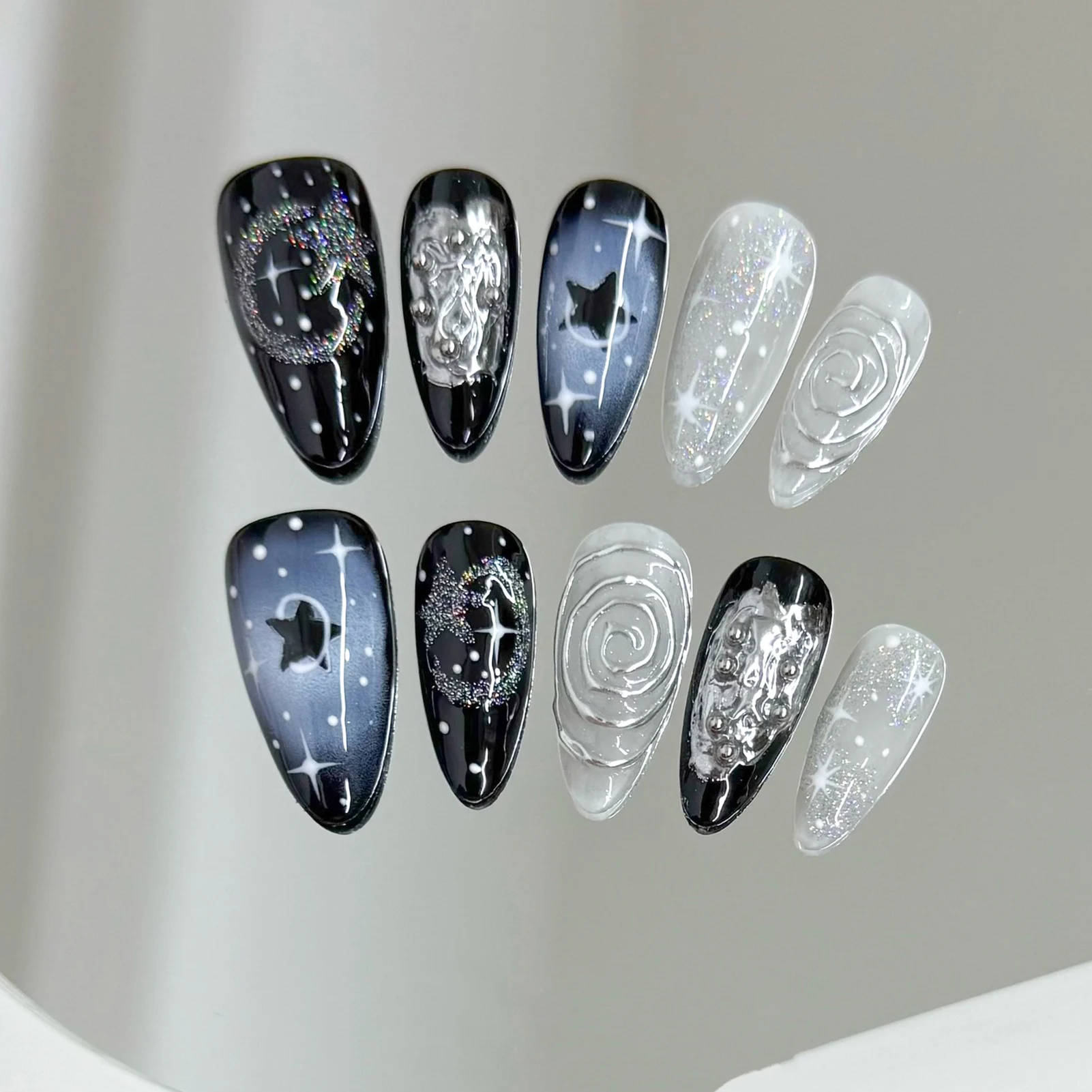 10Pcs Colorful Star… - image