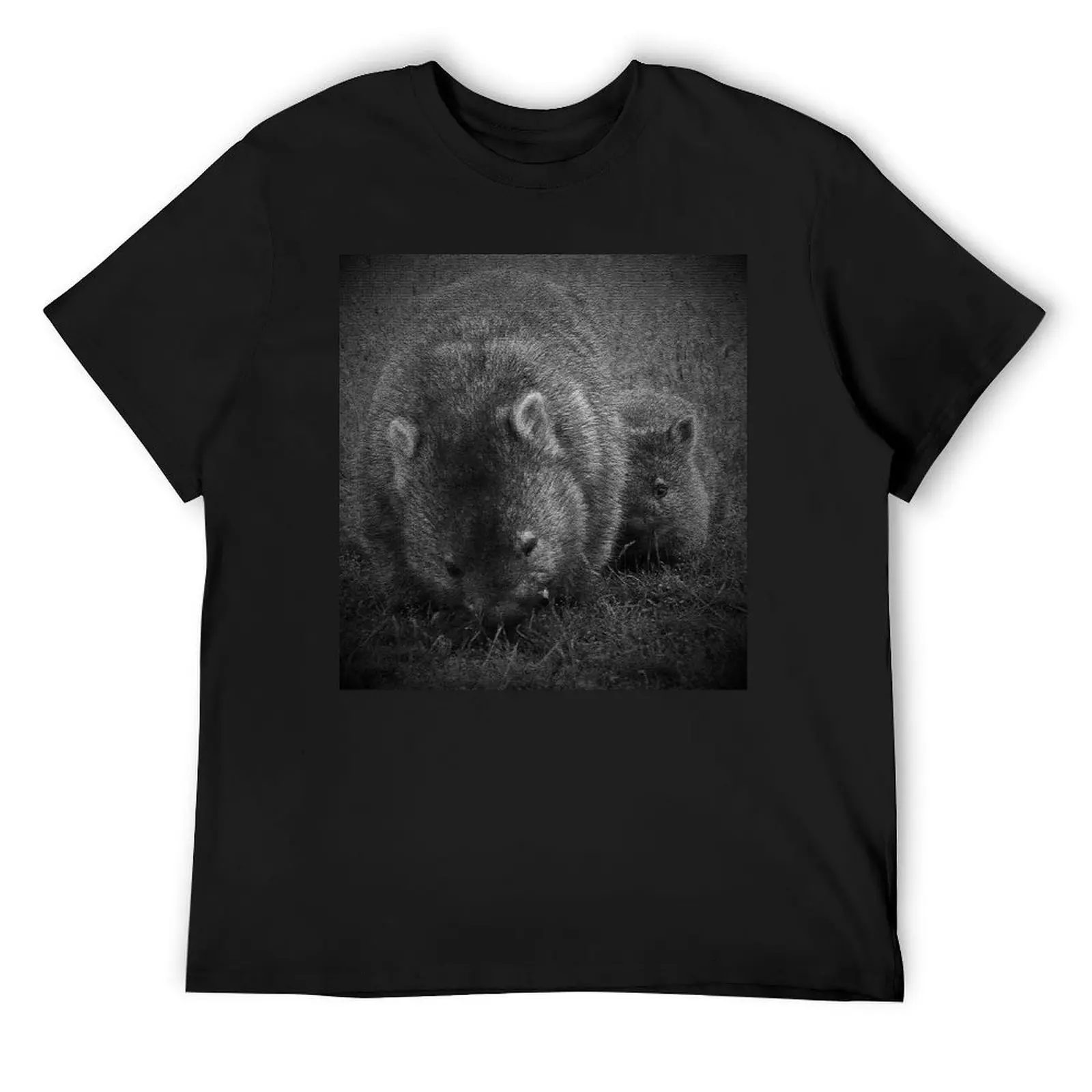 

Wombats T-Shirt sweat oversizeds animal prinfor boys t shirt men 100℅ cotton
