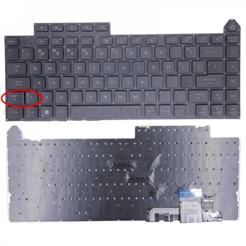 S+Original New Per-Key RGB Backlit US Keyboard For ASUS ROG Strix G634 G634J G634JY G614 G614J Laptop  Replacement